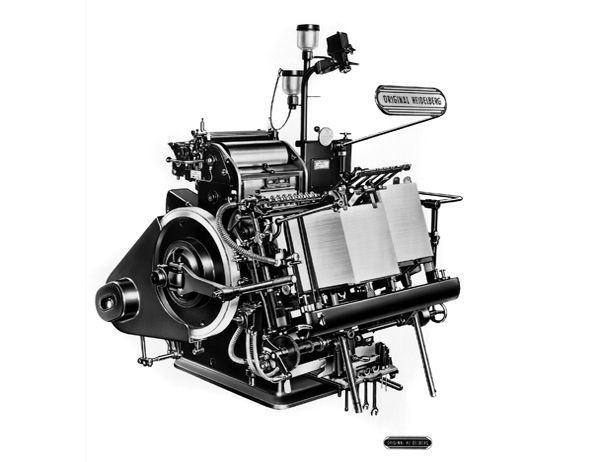 紙活字　印刷機