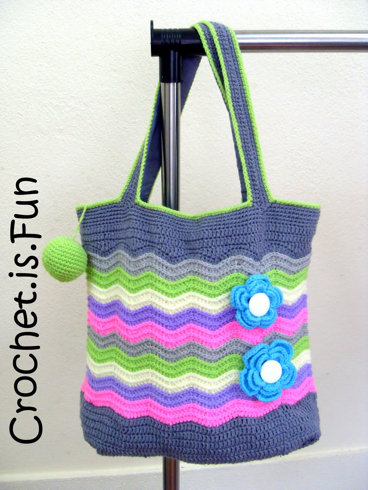 Crochet.is.Fun: ripple bag again~!!