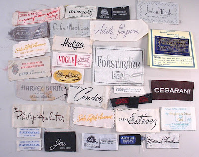 vintage christian dior labels