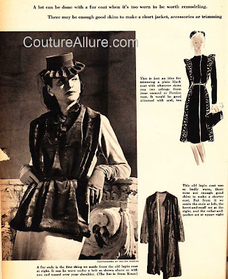 Couture Allure Vintage Fashion: Recycling a Vintage Coat