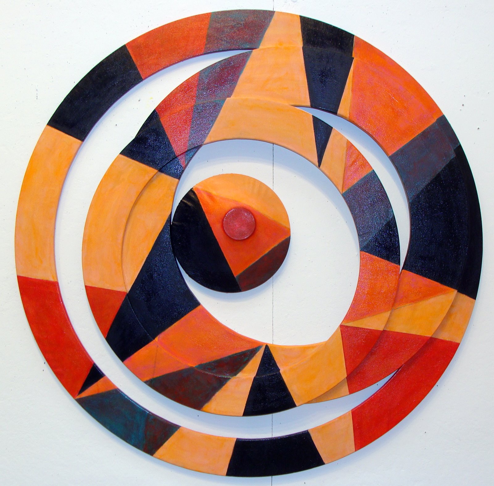 synthesis minimalism with expression "Moving Target II," Acrylic on