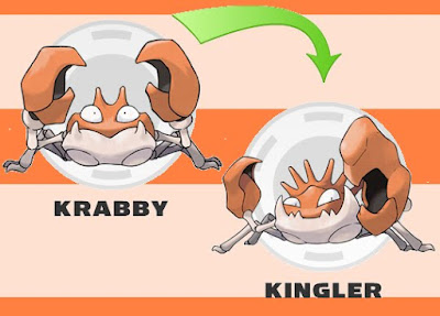 Rede Pokemon: evolution do krabby