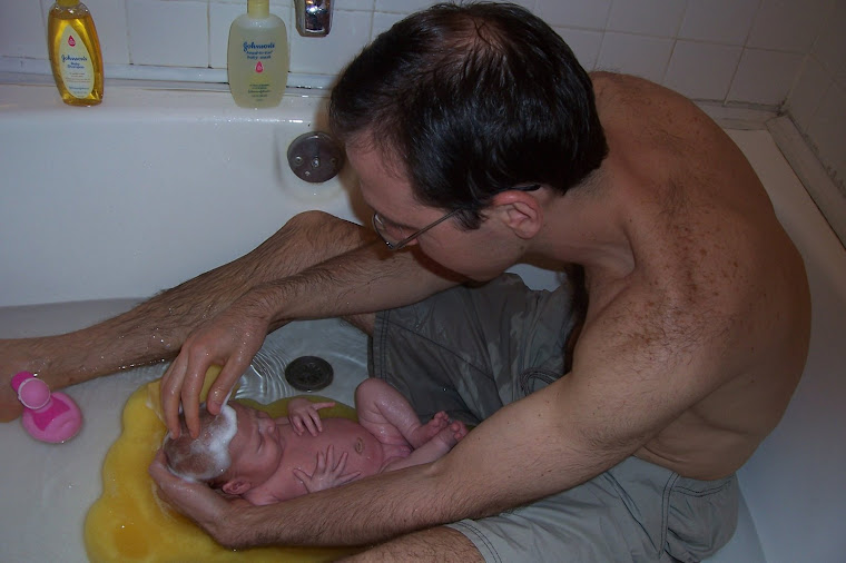 bathtime with daddy