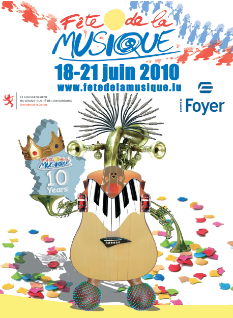 Music festival (Fete de la Musique) in Luxembourg, 18-21 June 2010