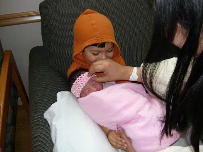 Holding the baby