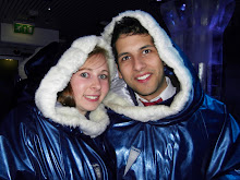 Adam and I in the Ice Bar, London!