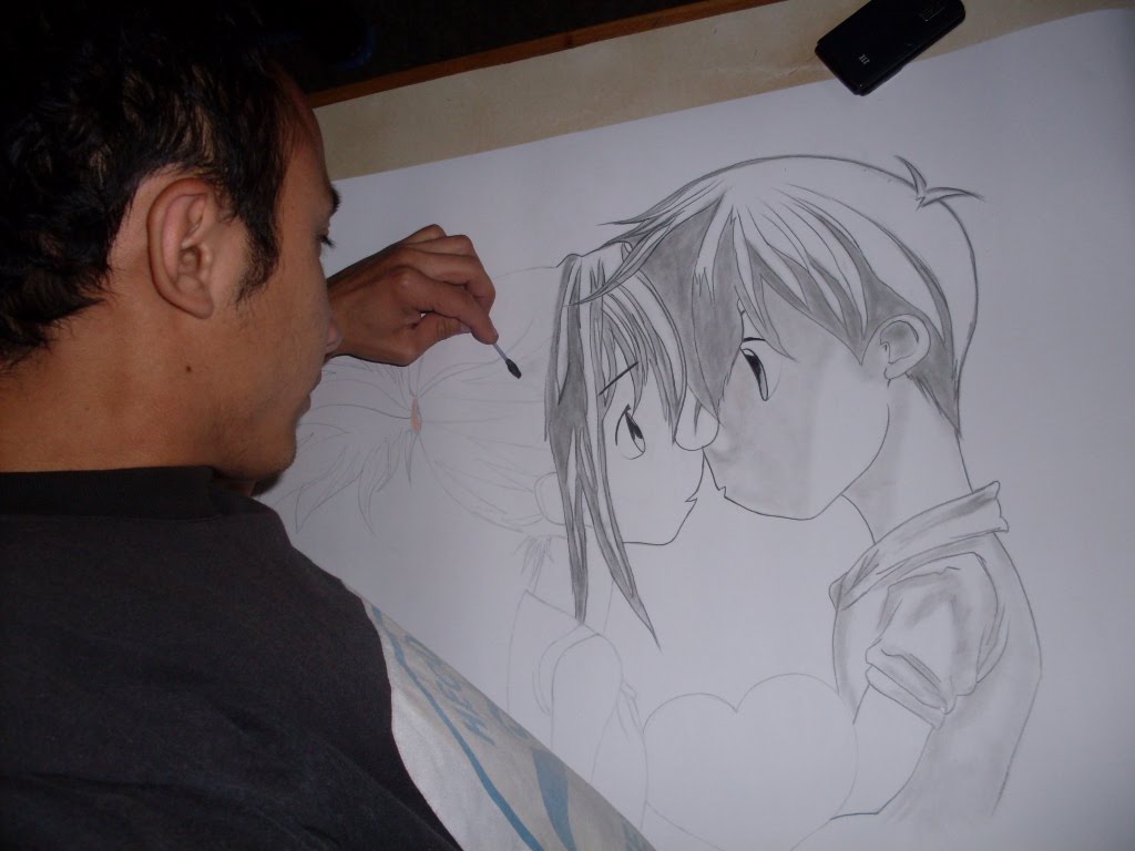 CREANDO & DIBUJANDO: DIBUJANDO UNA PAREJA VERSIÓN ANIME.