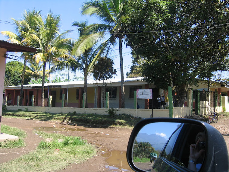 Newly painted school in El Eden