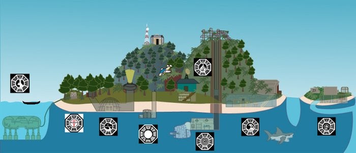 Карта острова из сериала lost