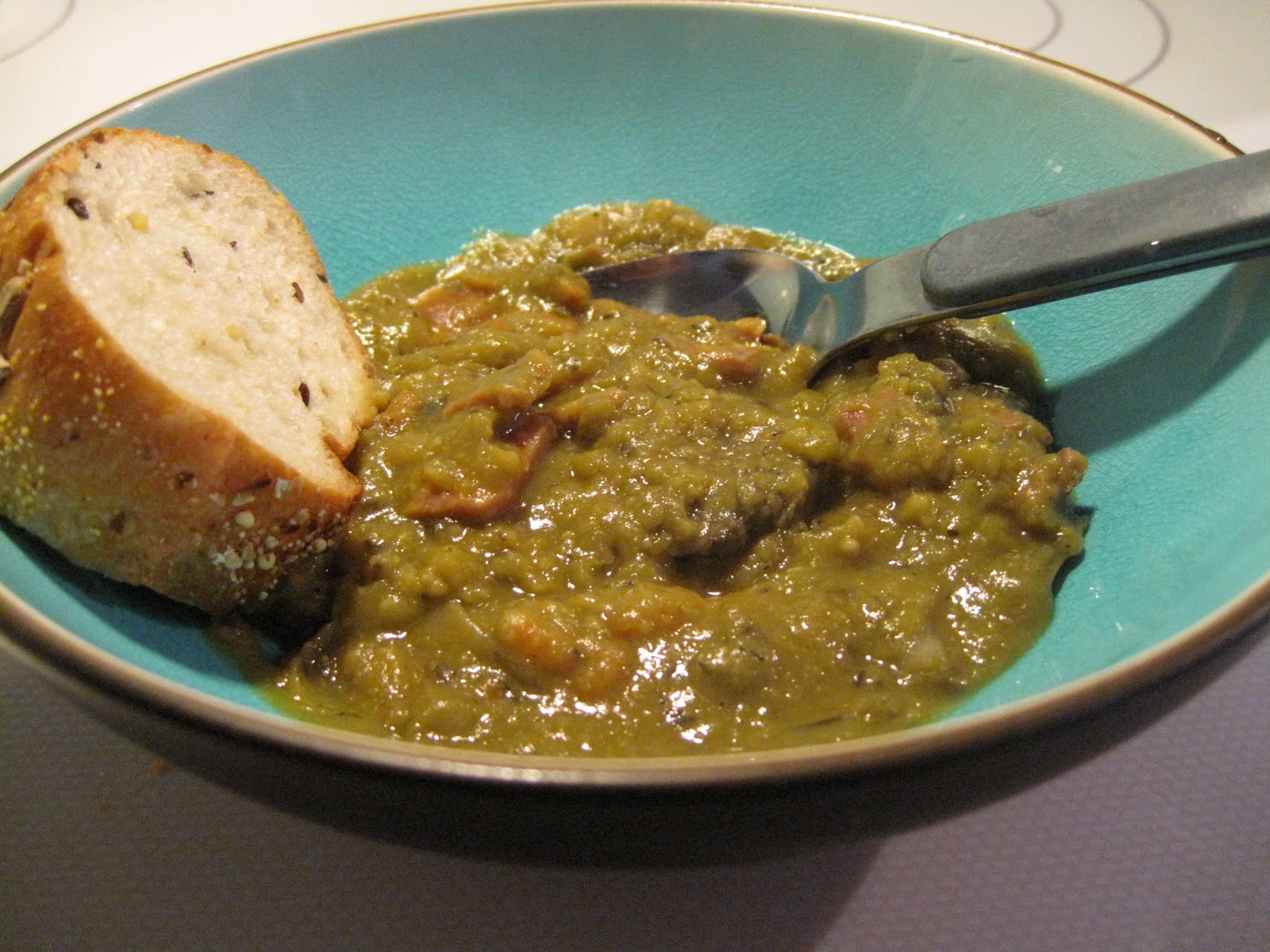 BikeEatSleepRepeat Yesterday's Soup Slow Cooker Split Pea with Ham