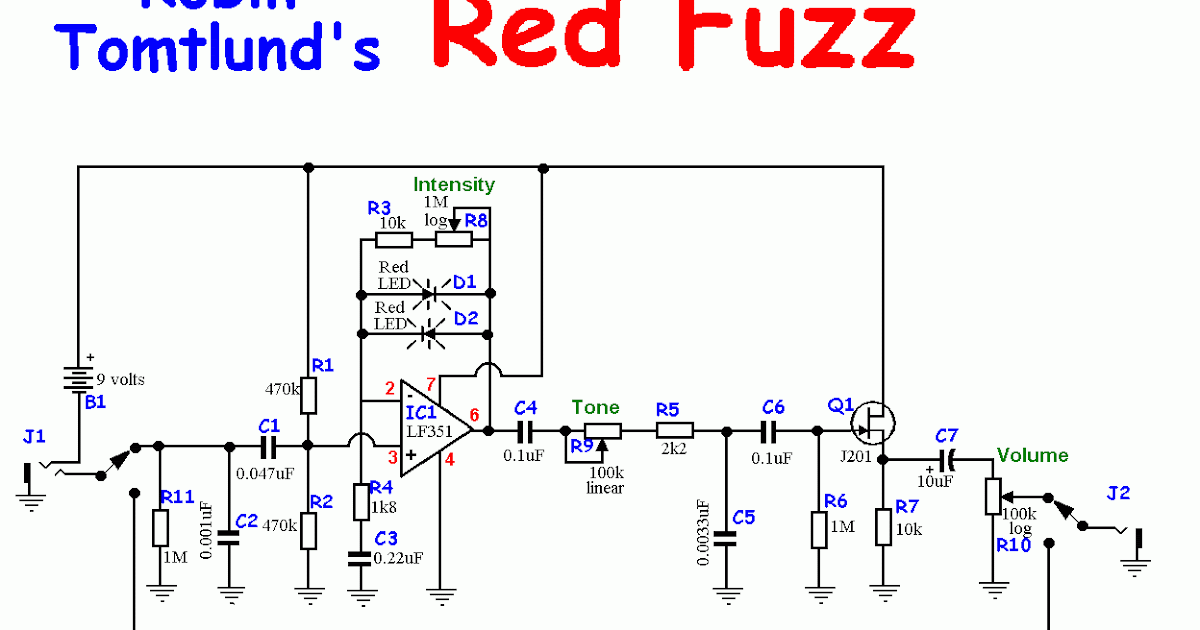 Beginner: Red Fuzz (schematic)