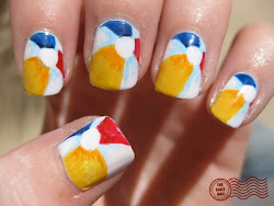 nail ball nails beach designs summer themed polish daily june balls toenail