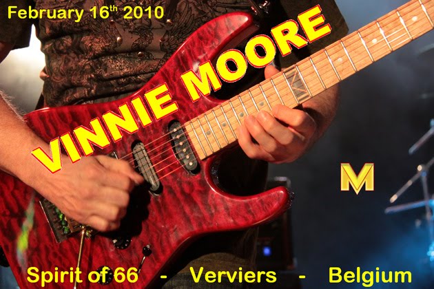 Vinnie Moore (16/02/10) at the "Spirit of 66" in Verviers, Belgium.