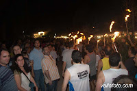 antorchas en la noche de San Juan