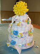 Rolled Diaper Cake