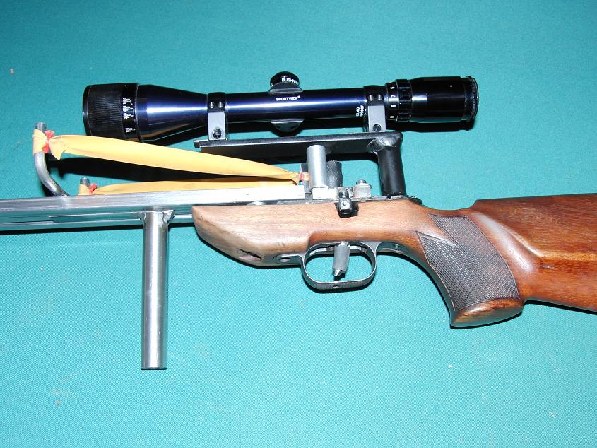 The Slingshot Channel SlingXBow now with stock and scope!