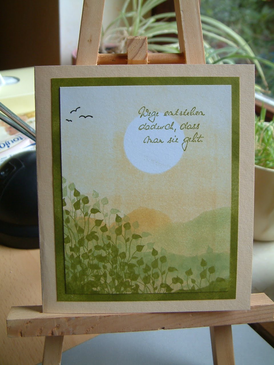 Marions Bastelstübchen: Karte zum Abschied