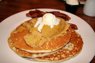 Macadamia Pancakes with Macadamia Nut Butter Kona Cafe