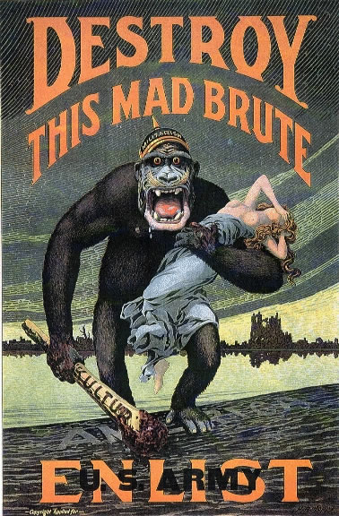 Propaganda poster from WWI 