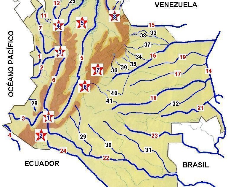 HIDROGRAFIA DE COLOMBIA: HIDROGRAFIA DE COLOMBIA