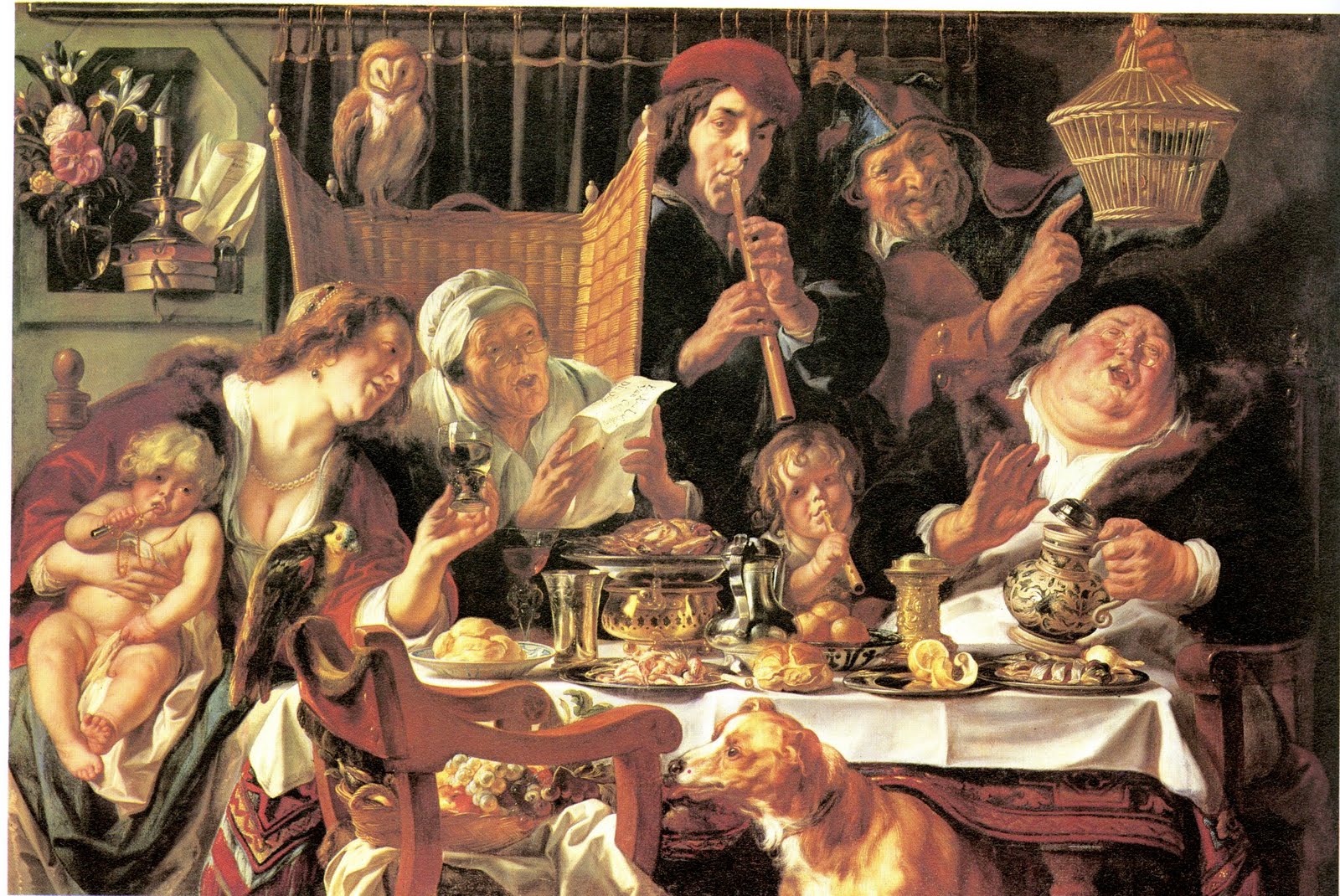 Картина бобовый король якоб йорданс