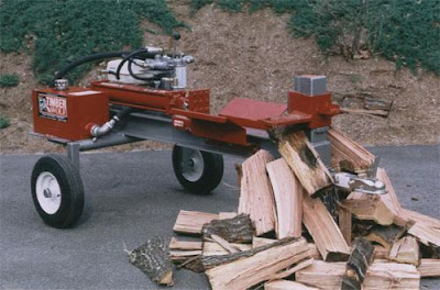 Firewood Processor: Splitting Firewood With A Splitter (Firewood Processor)