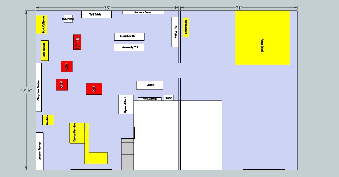Acadie Woodworks, Inc.: The New Cabinet Shop Layout