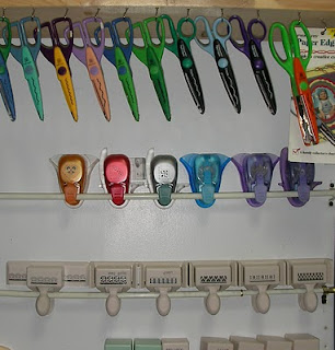 Cup hook storage system by Patti LeMay of Patti's Paper Play