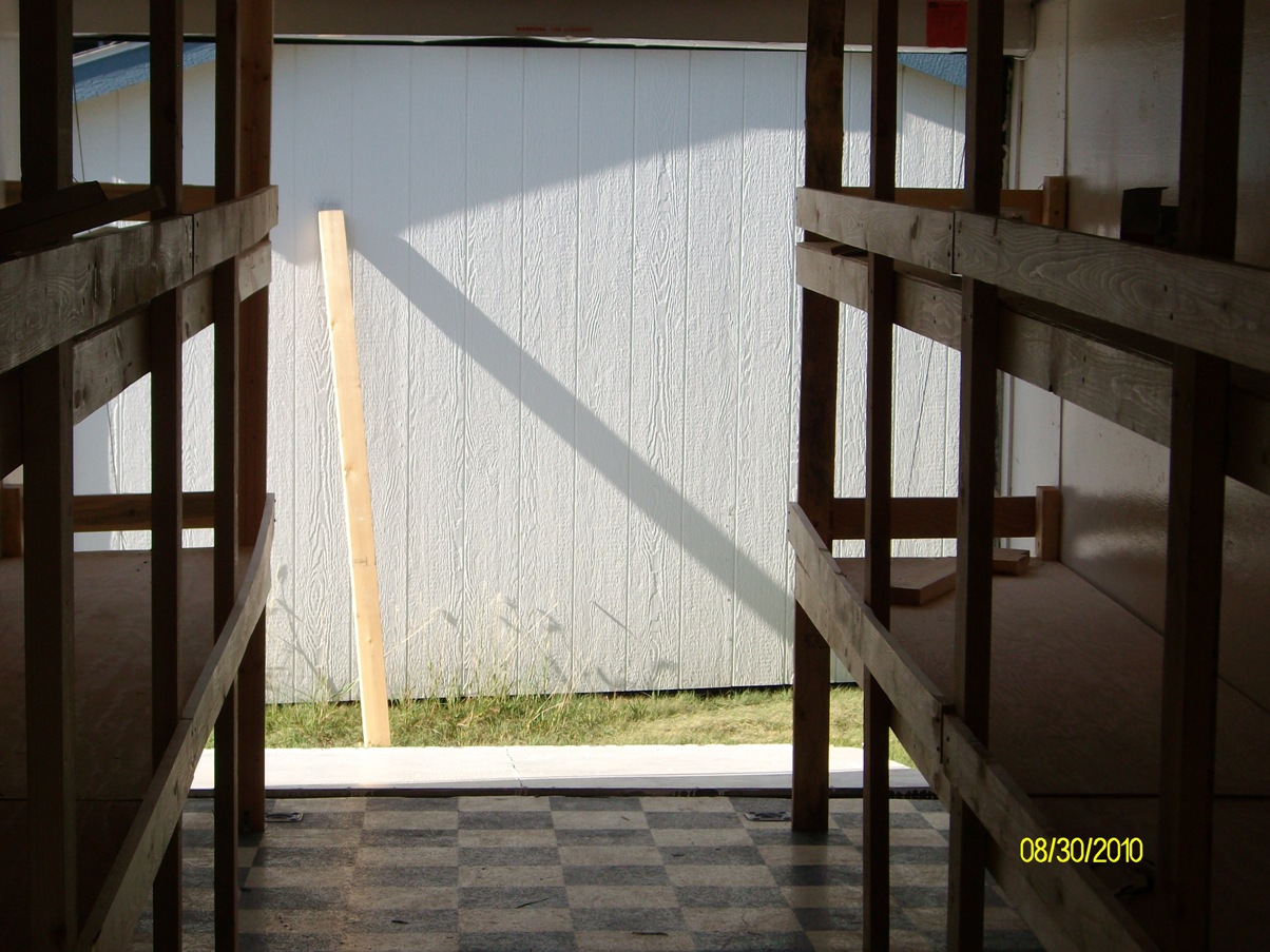 Doing my best for Him: Trailer storage unit is almost done
