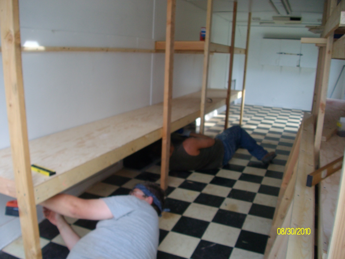 Doing my best for Him: Trailer storage unit is almost done