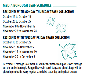 borough schedule leaf letter pickup