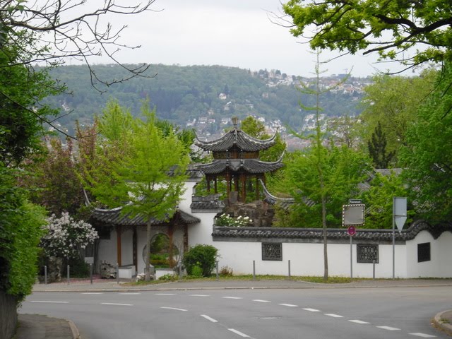 Wege In Der Region Stuttgart Aussicht Vom Chinesischen Garten Auf