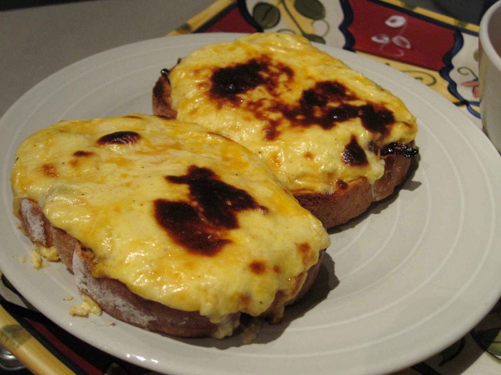 From my country home....This is it!! Posh cheese on toast with onion