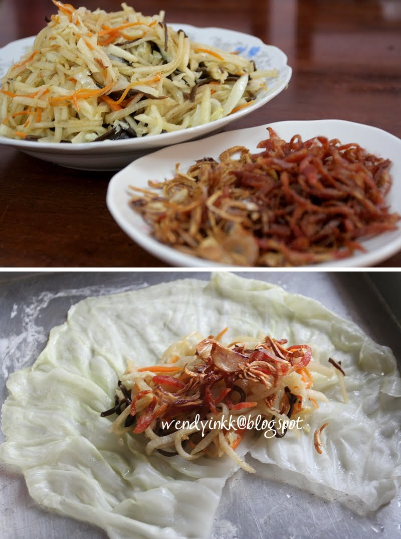 Table for 2.... or more Cabbage Veggie Rolls