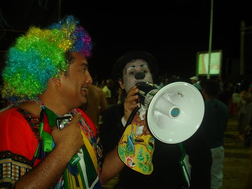 Dois palhaços se encontram na TEIA 2010 - Fortaleza/CE