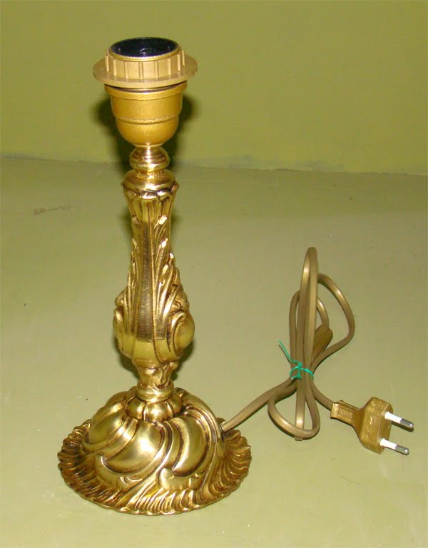 Lamparas Cebria: Ejemplo de restauración:Sobremesa de bronce