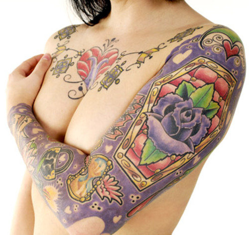Wonderfull Heart Tattoos for Girls