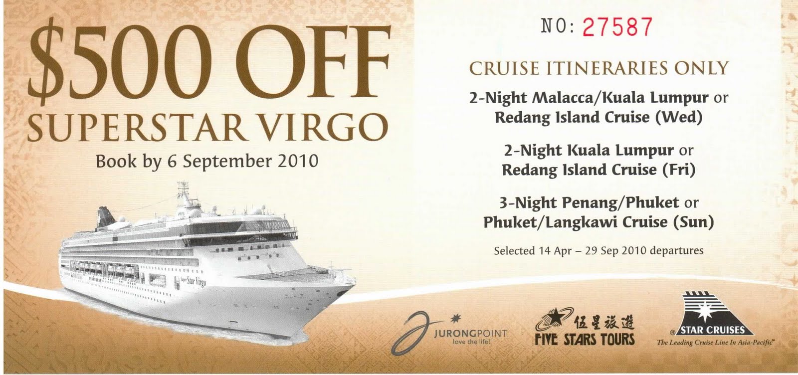 Freecycler Car 500 Off Cruise Voucher (4 Vouchers to give away