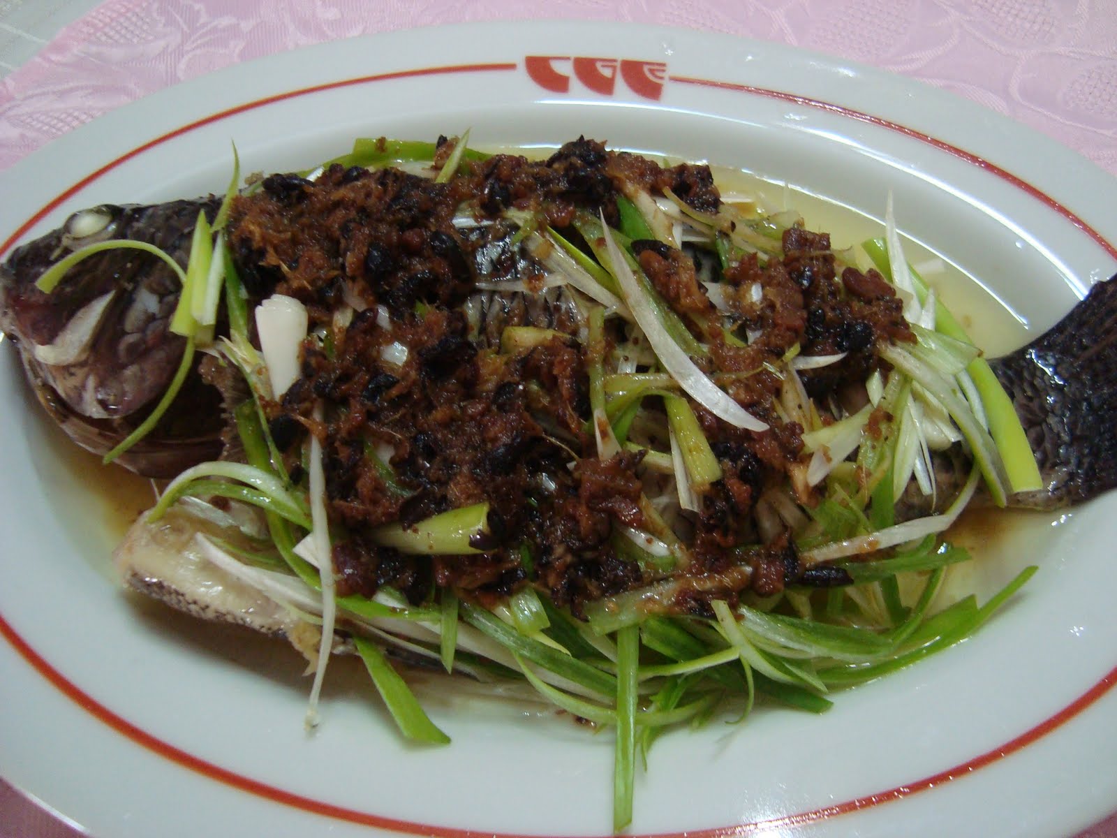 Manila Homemaker Steamed Tilapia with Garlic Ginger Tausi Sauce