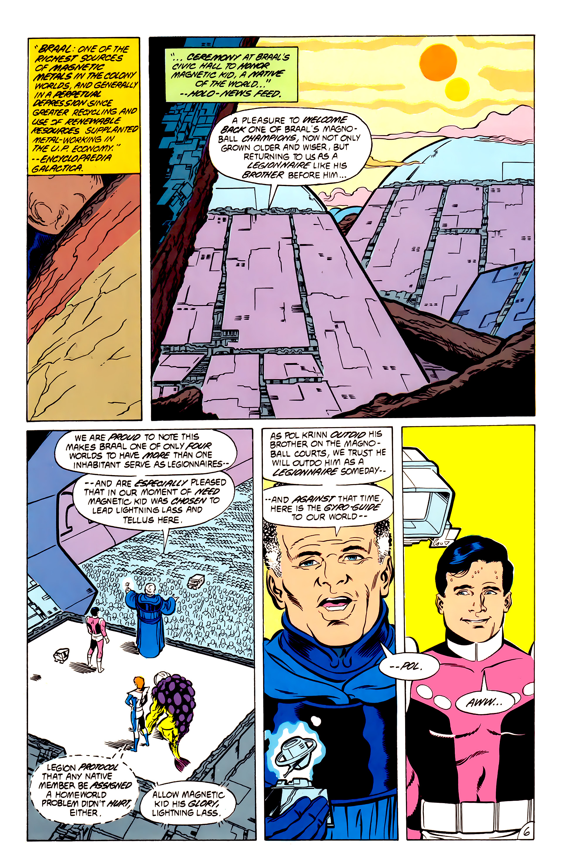 Legion of Super-Heroes (1984) 52 Page 6