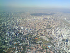 Increíble imagen de São Paulo en vista aérea - desde la aeronave de Gol.