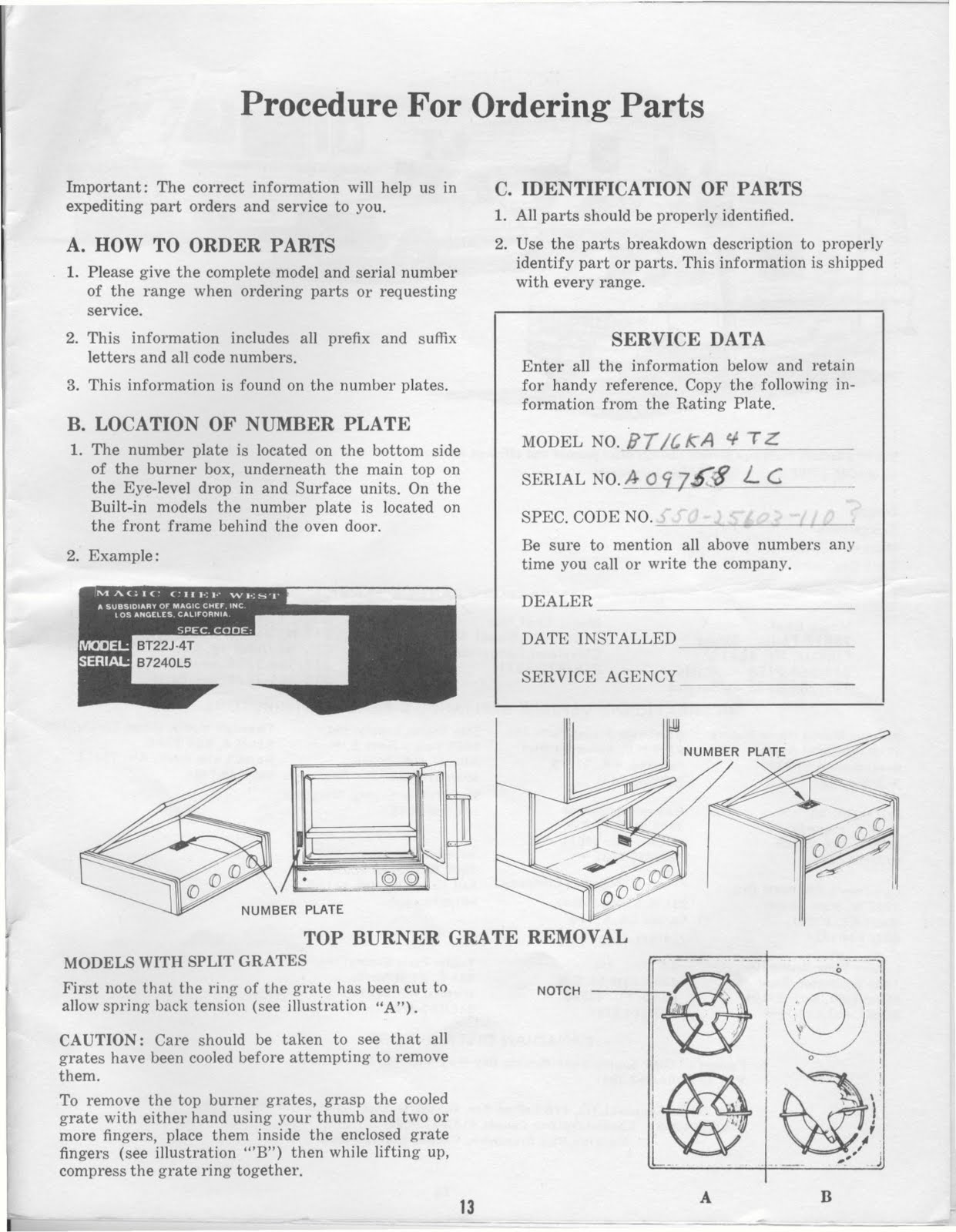 Wiring Diagram For Magic Chef Oven