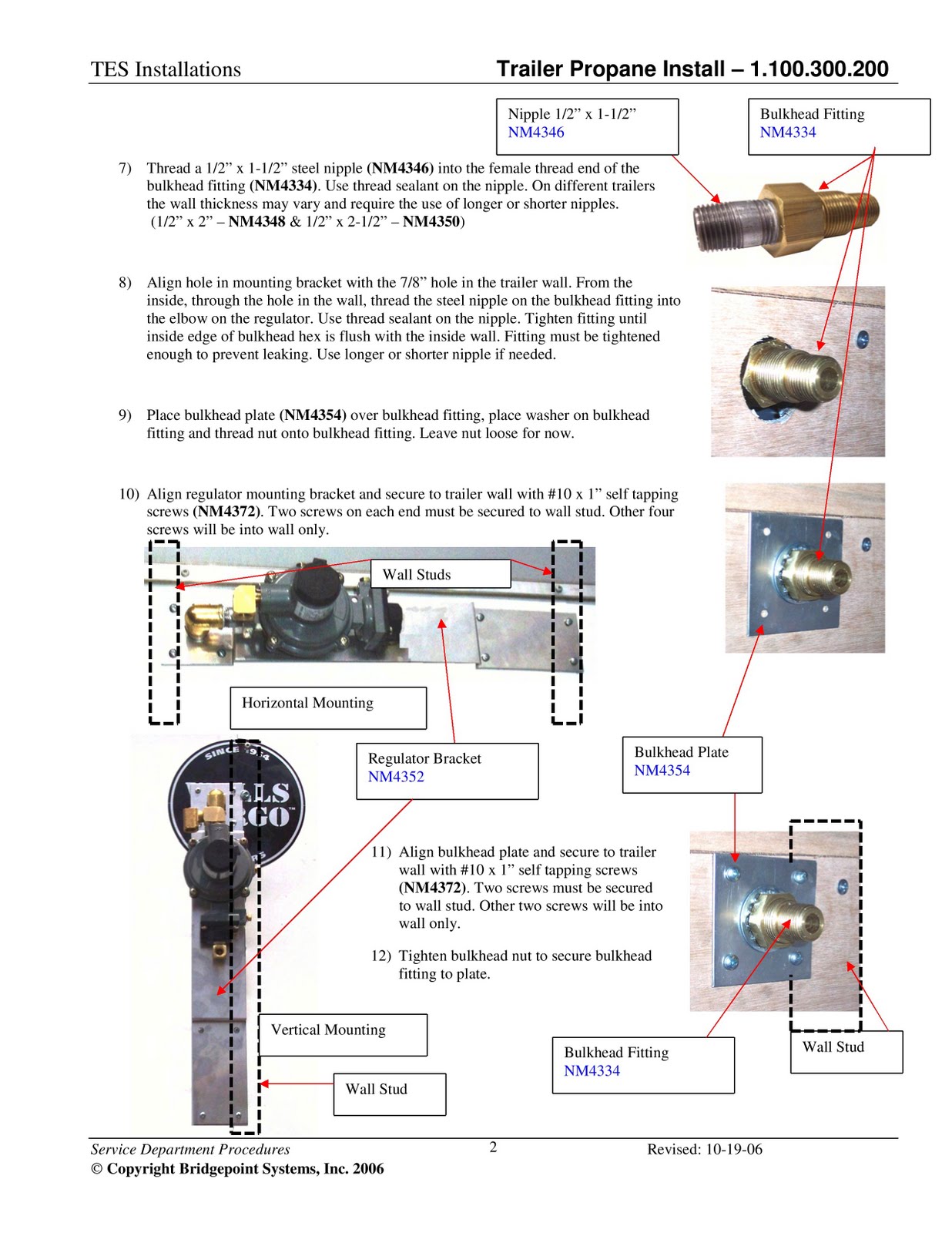 1983 Fleetwood Pace Arrow Owners Manuals: TES propane installation