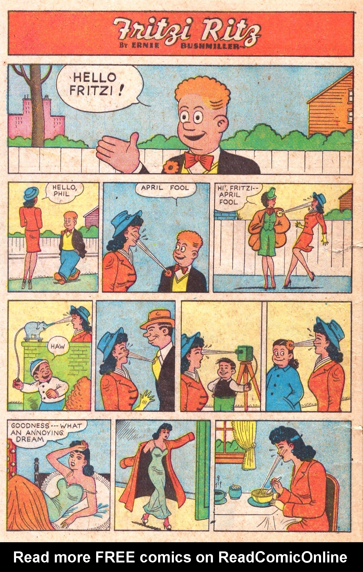 Read online Fritzi Ritz (1948) comic -  Issue #1 - 22