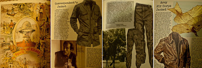 pages from vintage Banana Republic catalog safari-themed
