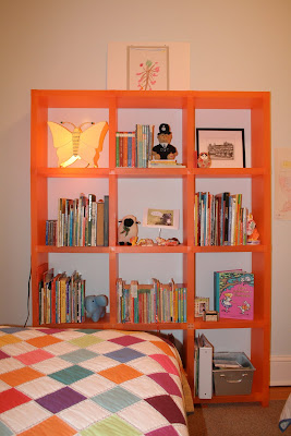 orange Cubitec shelving
