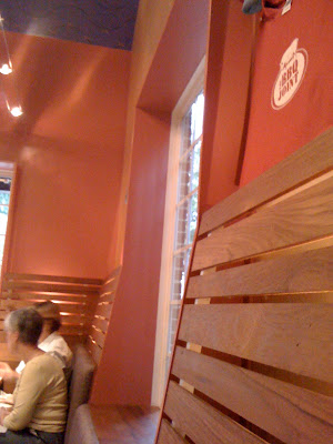 slatted bench