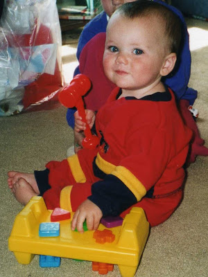 Baby with toy