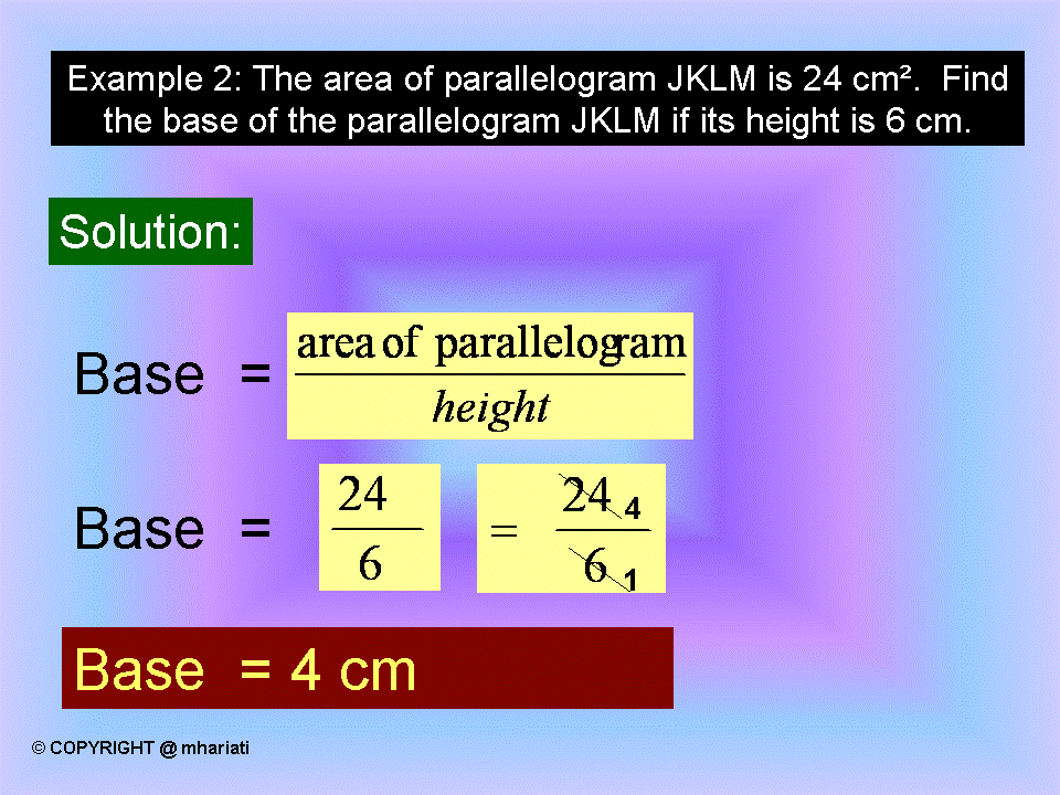 TIP BELAJAR MATEMATIK (TIPS FOR LEARNING MATHEMATICS): AREA OF ...