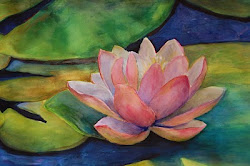 lily pads watercolor lush janet journey journal